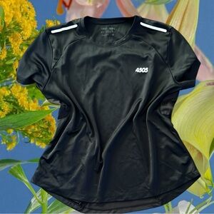 ASOS Black Fitted Activewear Short Sleeve